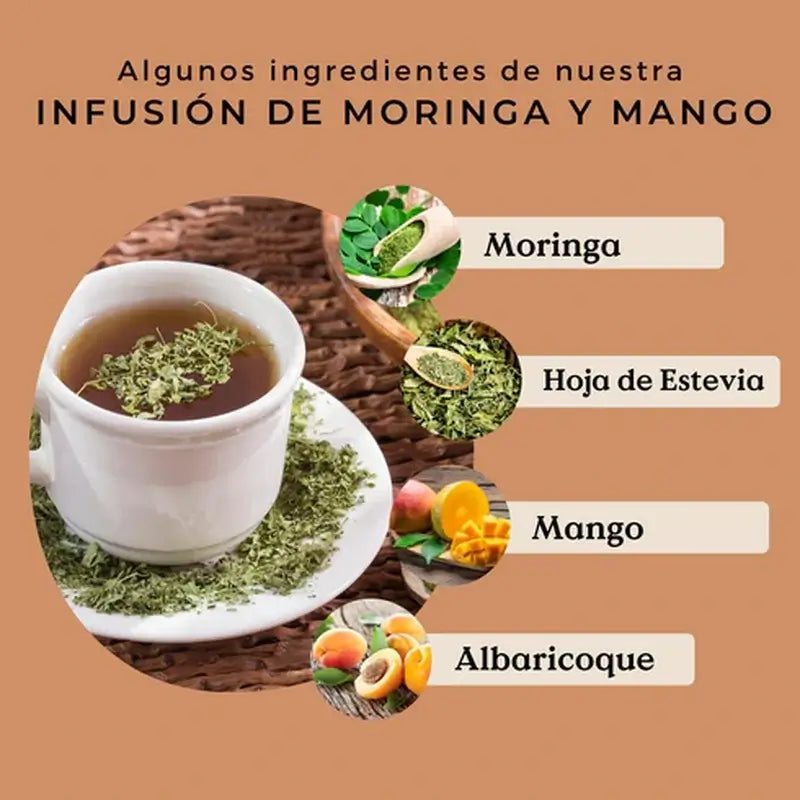 Replantea Bio Moringa & Mango Aufguss, 100 g