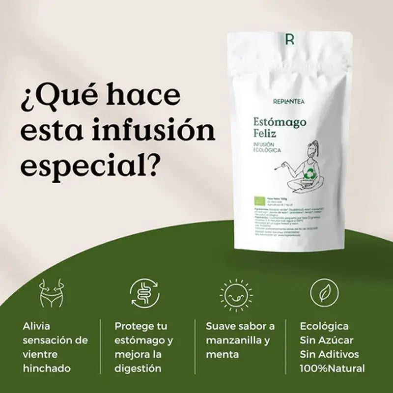 Replantea Happy Stomach Infusion Bio, 100 g