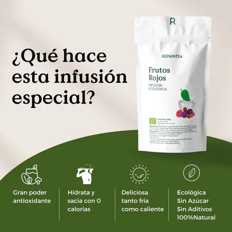 Replantea Bio-Aufguss roter Früchte, 100 g