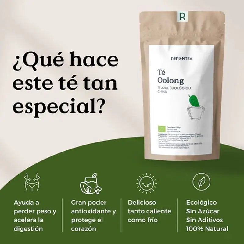 Replantea Blauer Tee Oolong Jade Bio, 100 g