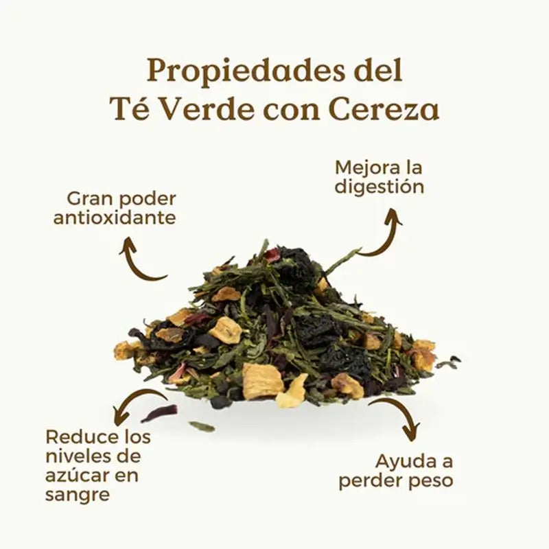 Replantea Grüner Tee Kirsche & Hibiskus Bio, 100 g