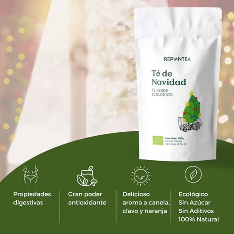 Replantea Bio-Weihnachts-Grüntee, 100 g