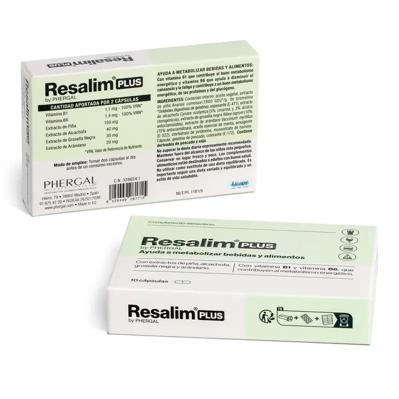 Resalim™ Plus Nahrungsergänzungsmittel Nahrungsergänzungsmittel Stoffwechselgetränk - 10 Tabletten