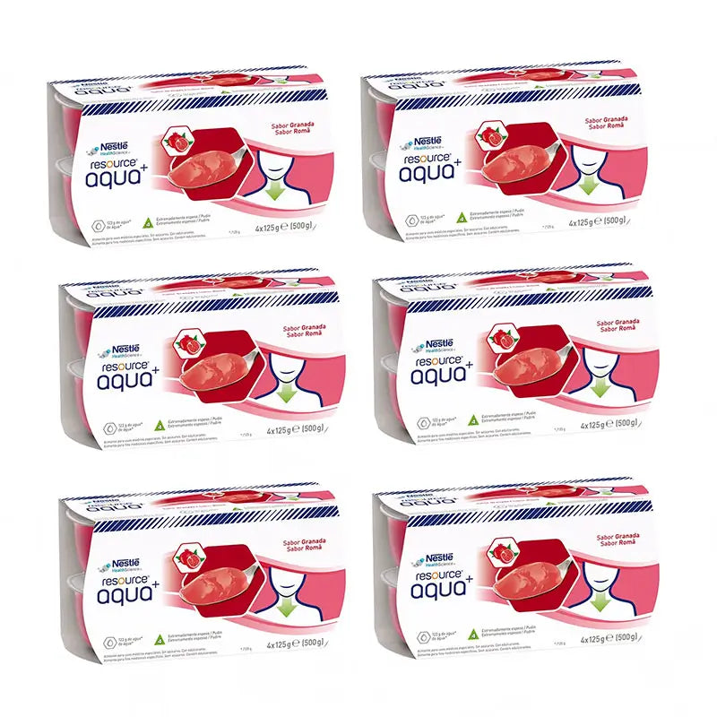 Resource Geliertes Wasser Granatapfel-Geschmack Pack 6, 24 Einheiten