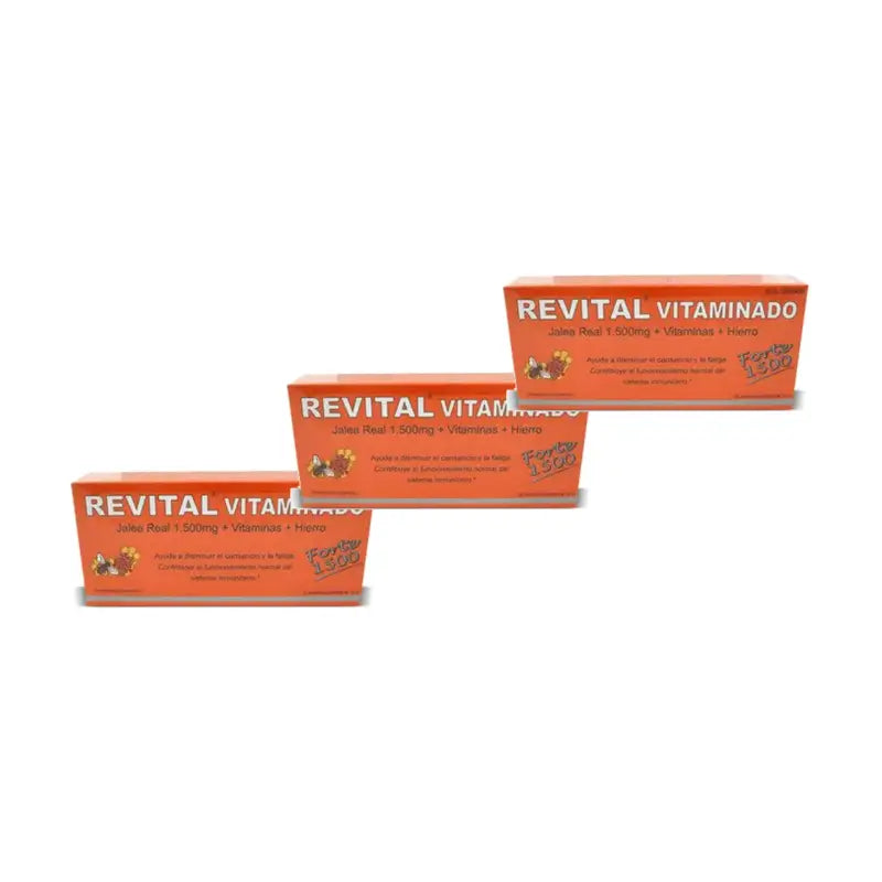 Revital Vitaminado Forte 1500, Packung mit 3 × 20 Ampullen