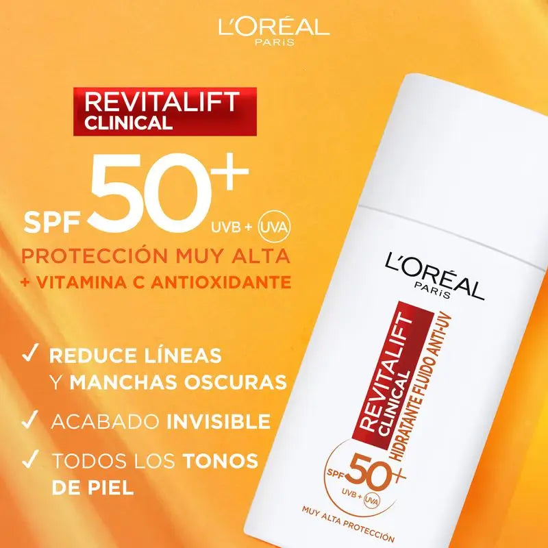L'Oréal Paris Revitalift Clinical Anti-Uv Tägliches Feuchtigkeitsfluid mit Vitamin C