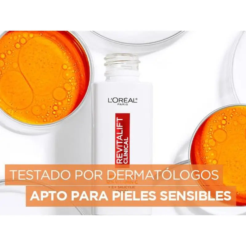 L'Oréal Paris Revitalift Clinical Serum [Falten-Ton-Poren] mit 12% reinem Vitamin C + Vitamin E + Salicylsäure.