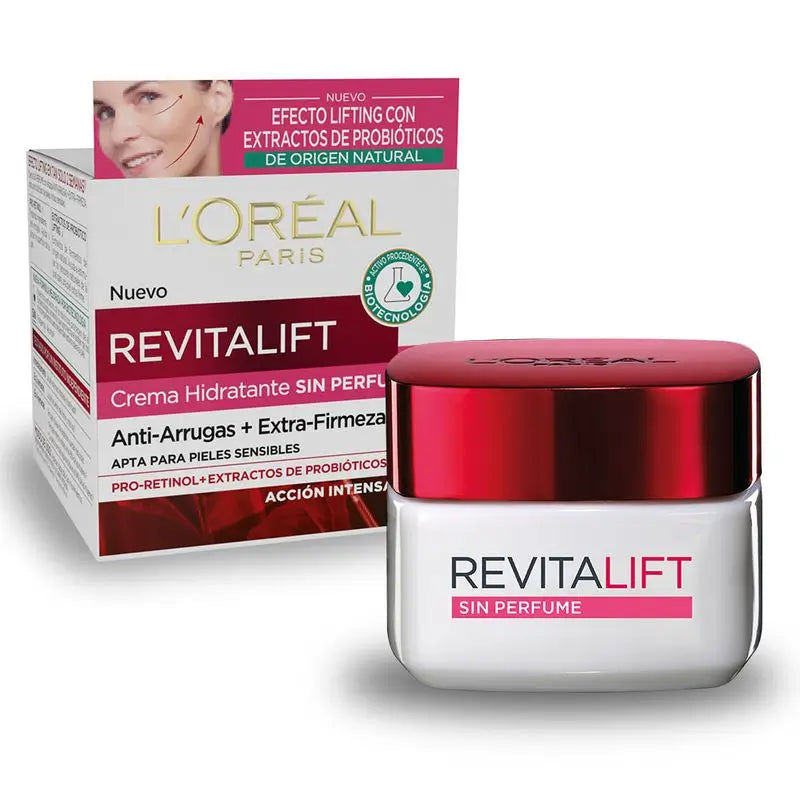 L'Oréal Paris Revitalift Unparfümierte feuchtigkeitsspendende Anti-Falten-Creme Extra Straffend