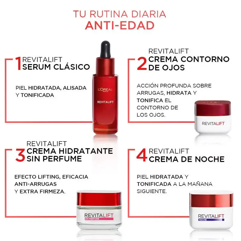 L'Oréal Paris Revitalift Unparfümierte feuchtigkeitsspendende Anti-Falten-Creme Extra Straffend