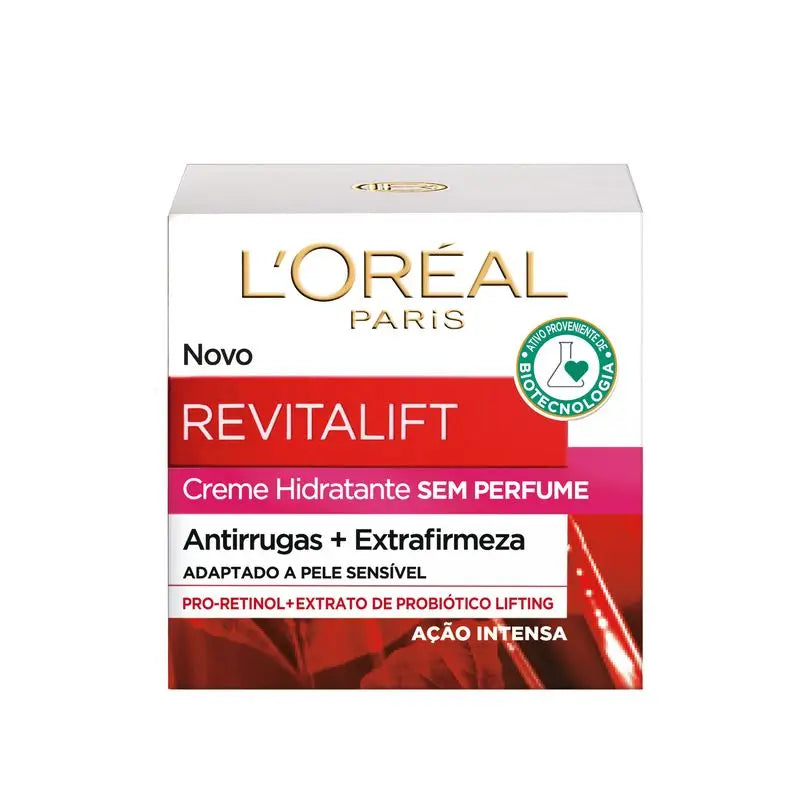 L'Oréal Paris Revitalift Unparfümierte feuchtigkeitsspendende Anti-Falten-Creme Extra Straffend