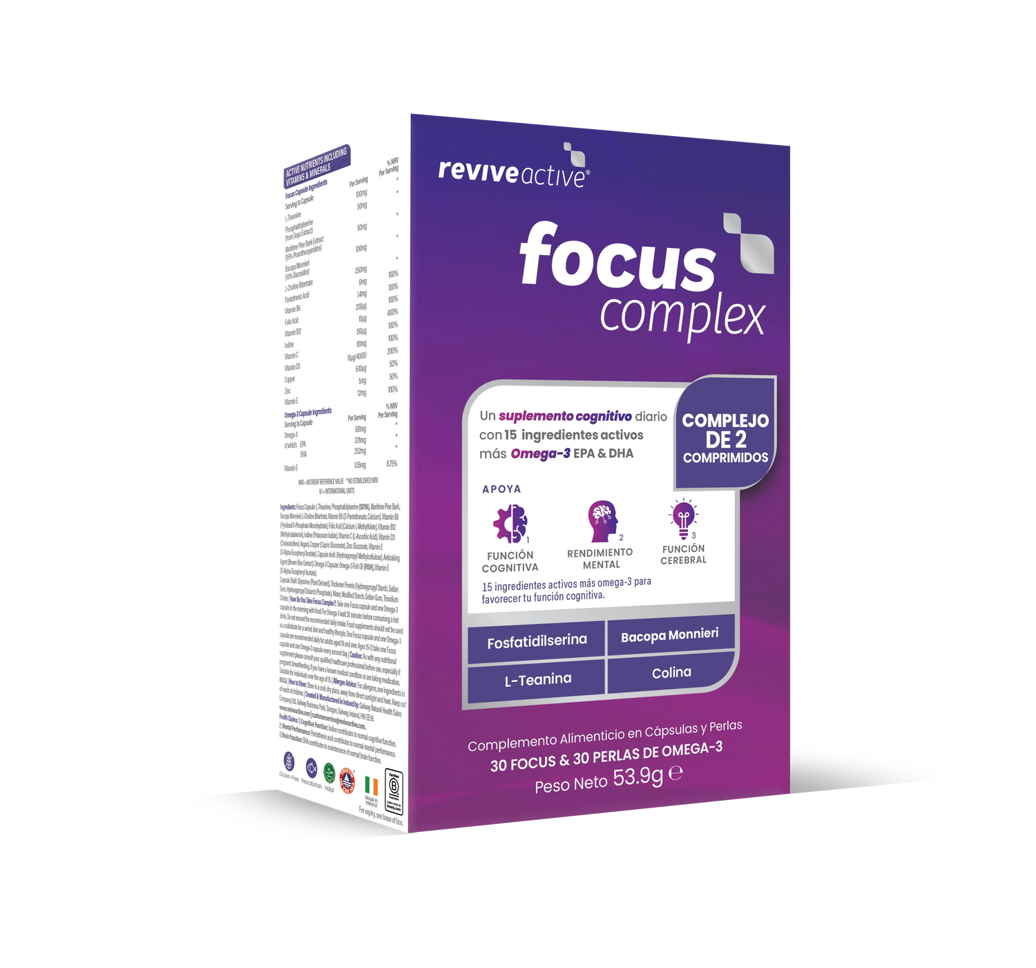 Revive Active Focus Complex, 60 Kapseln und Perlen