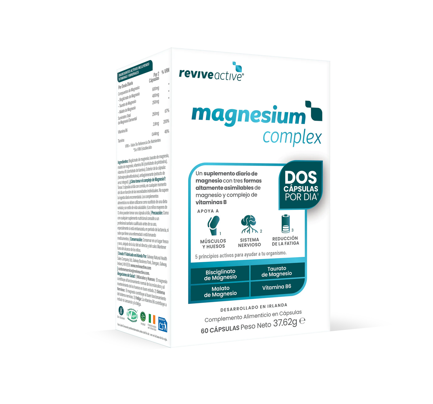 Revive Active Tri-Magnesium-Komplex + B6, 60 Kapseln