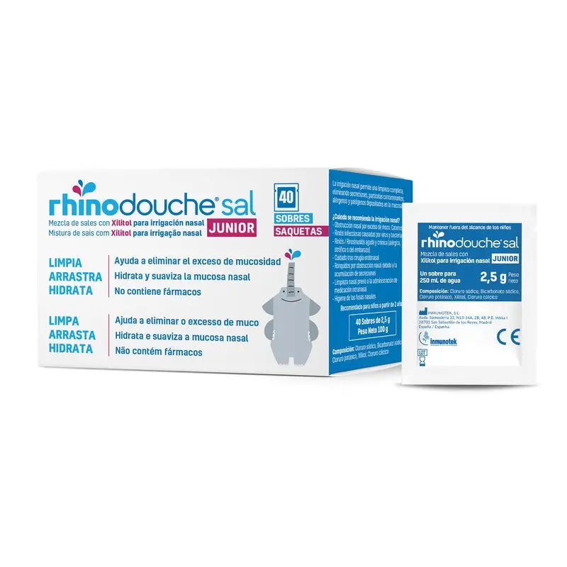 Rhinodouche Junior Salz, 40 Portionsbeutel