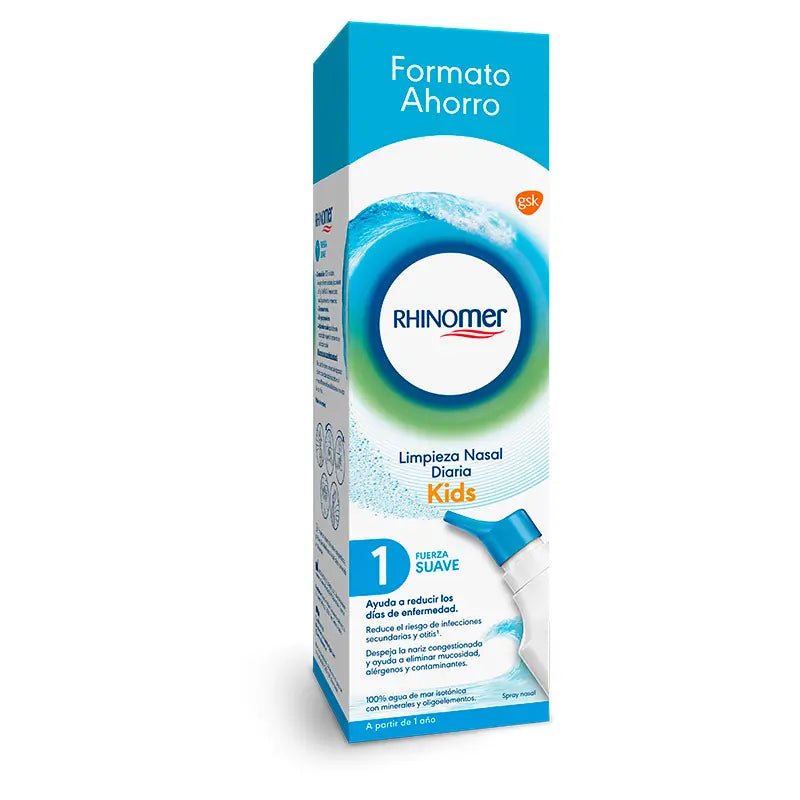 Rhinomer Nasenspray 100% Meerwasser Milde Stärke 1 XL Format, 180 ml
