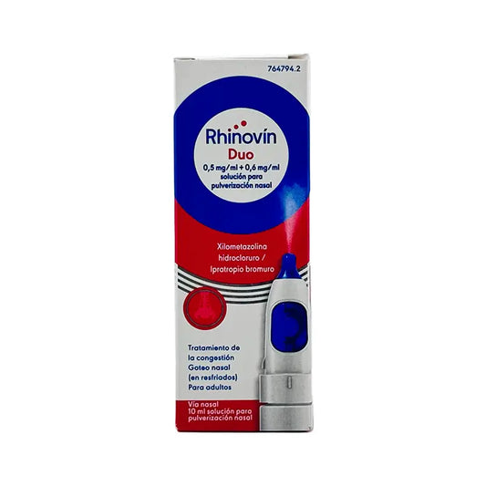 Rhinovin Duo 0,5 Mg/Ml + 0,6 Mg/Ml, 10 ml