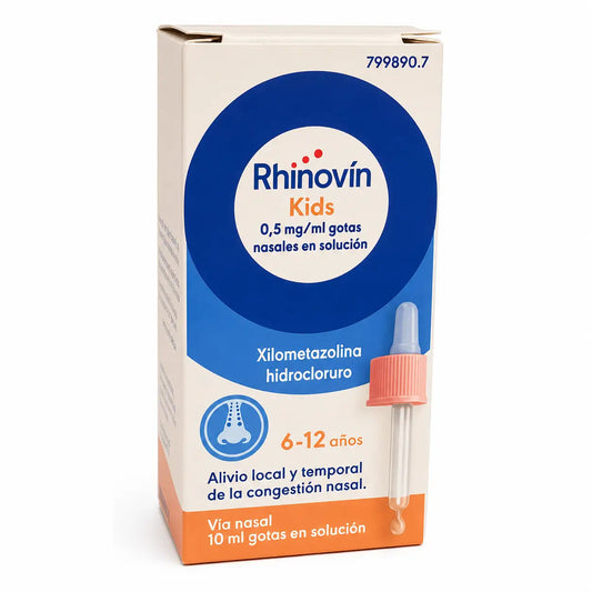 Rhinovin Infantil 0,5 mg/ml Nasentropfen Lösung 1 Flasche mit 10 ml