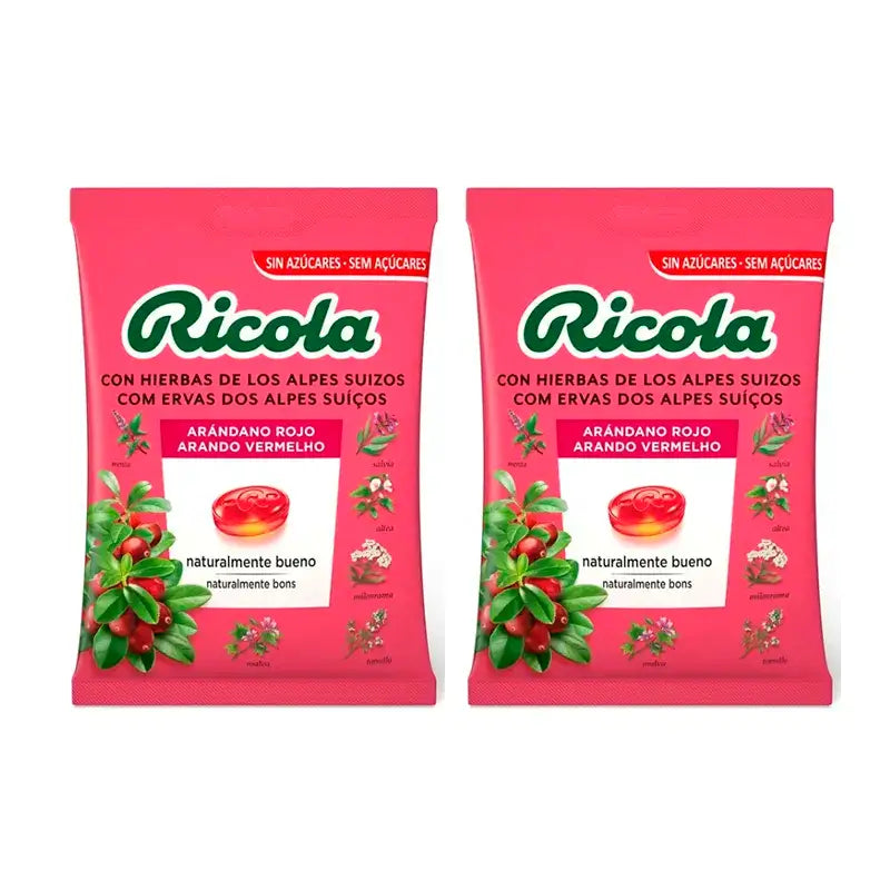 Ricola Heidelbeere Saz Beutel, Packung 2 x 70 Gramm