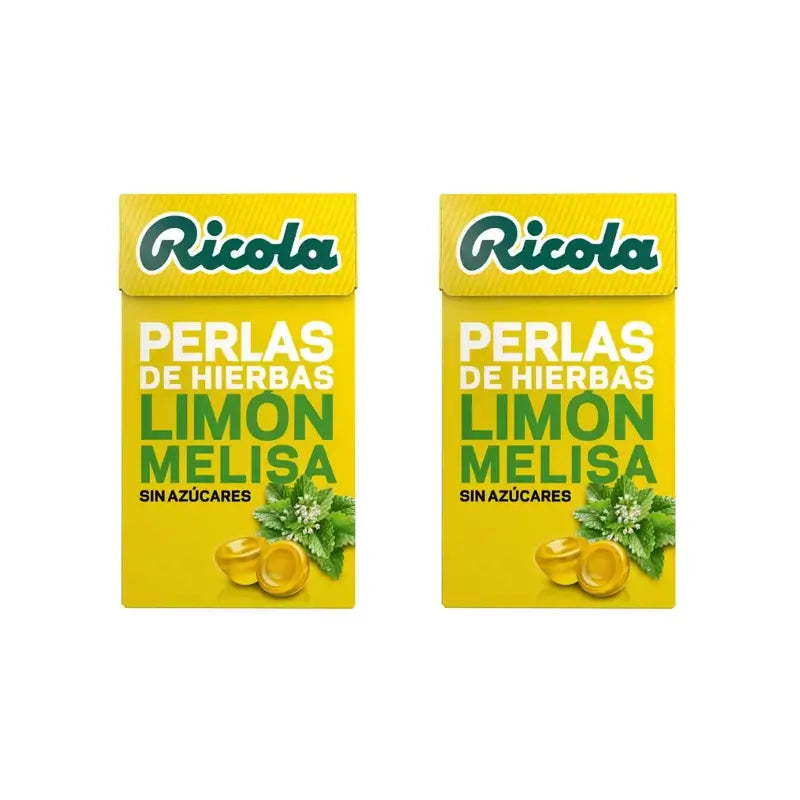 Ricola Zuckerfreie Perlen Zitrone, 2X25 G