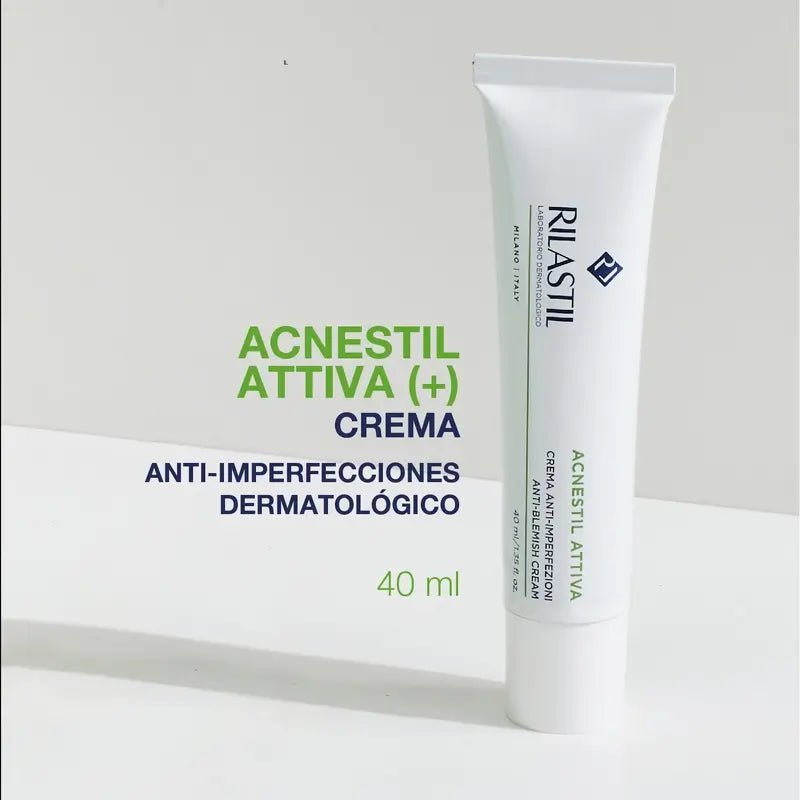 Rilastil Acnestil Attiva Feuchtigkeitsspendende Creme gegen Unreinheiten 40 ml
