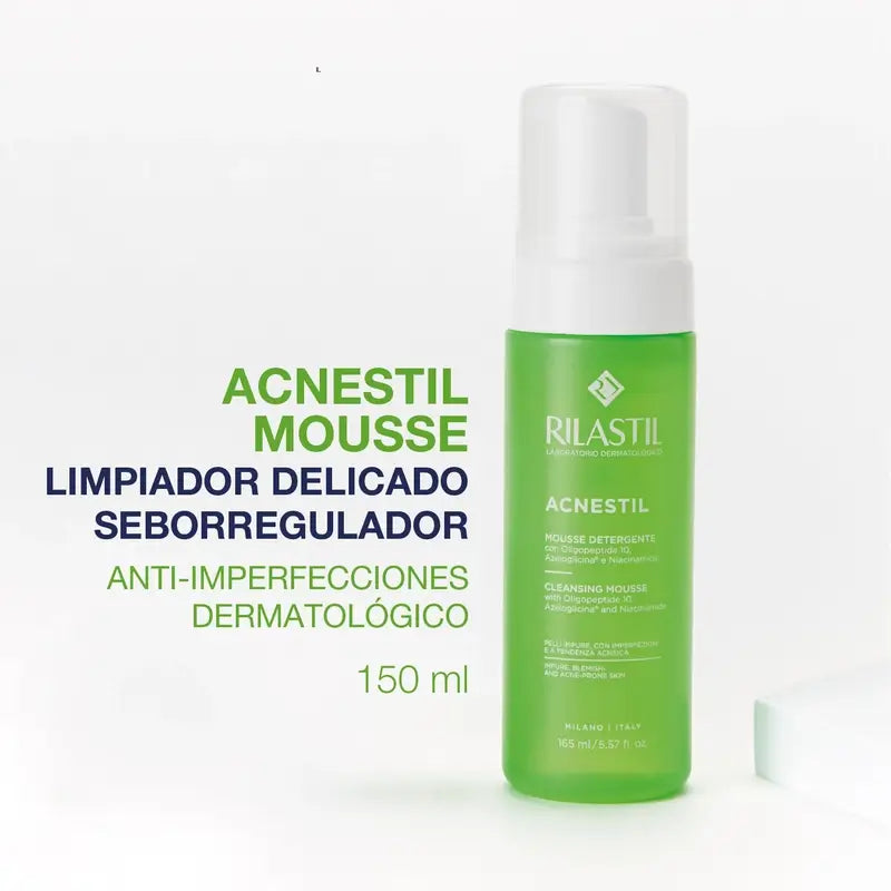 Rilastil Acnestil Seboregulierendes Reinigungsmousse 150 Ml