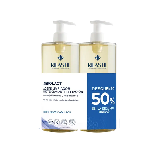 Rilastil Duplo Xerolact Öl 2A 50% Rabatt 1L, 1000ml + 1000ml