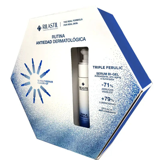 Rilastil Radiance Weihnachtspackung, 30 ml + 10 Ampullen x 1,5 ml