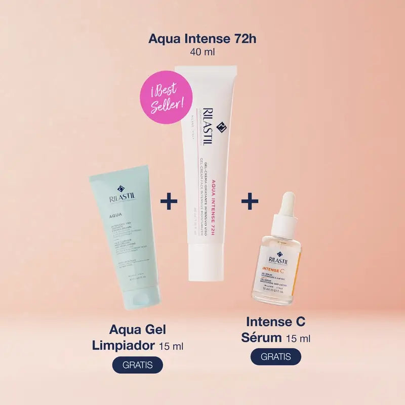 Rilastil Dermatologischer Glow Geschenkset, 40 ml + 15 ml + 15 ml