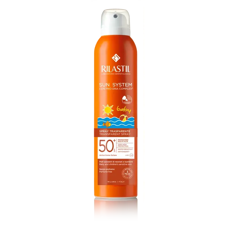 Rilastil Sun System SPF 50+ Baby Transparentes Spray, 200 ml