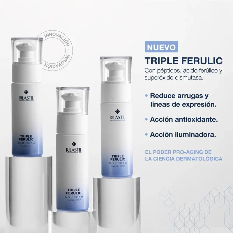 Rilastil Triple Ferulic Anti-Aging, Antioxidans und Aufhellung Serum, 30 ml