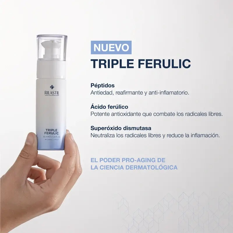 Rilastil Triple Ferulic Anti-Aging, Antioxidans und Aufhellung Serum, 30 ml