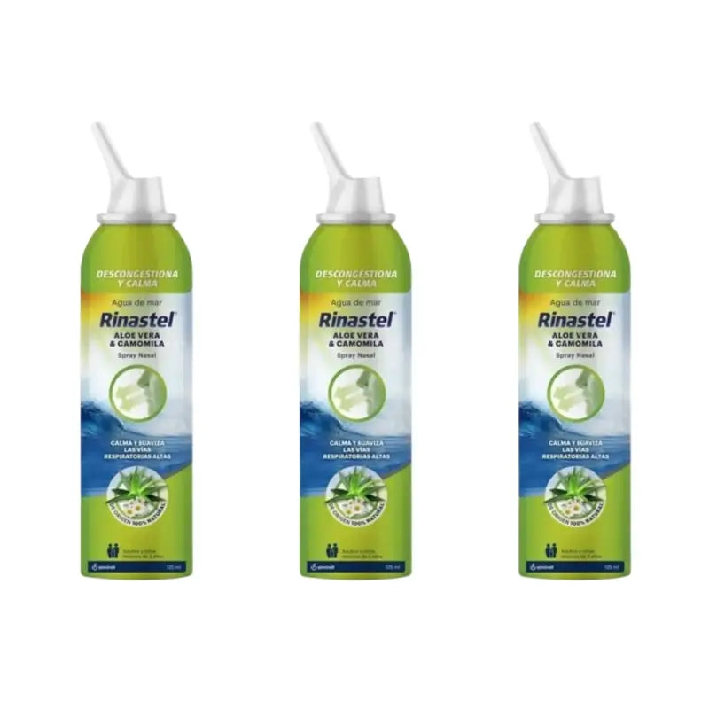 Rinastel Aloe V Kamille Nasenspray, 3X125 Ml