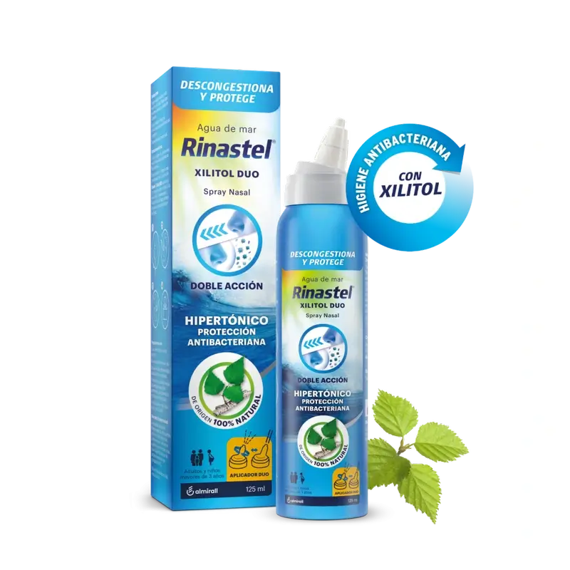 Rinastel Xylitol Hypertonic Duo Nasenspray, 125 ml