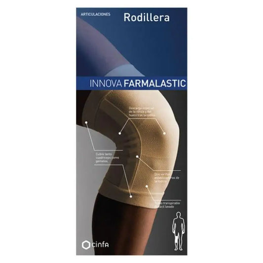 Farmalastic Knee Brace, Size M Beige