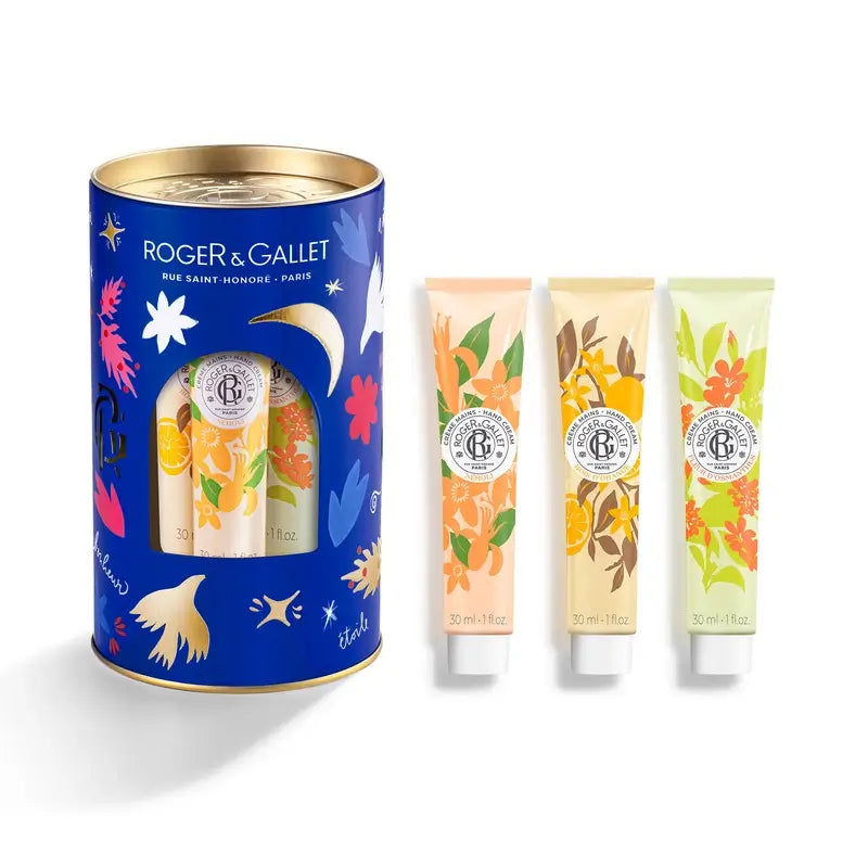 Roger & Gallet Wellness-Handcreme Chest: Néroli - Bois D'Orange - Fleur D'Osmanthus, 3 Stück