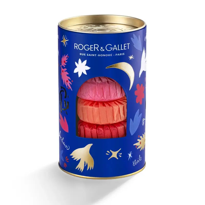 Roger & Gallet Wellness Seifenkiste: Fleur De Figuier - Gingembre Rouge - Rose, 3 Stück.