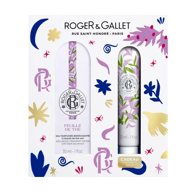 Roger & Gallet Feuille De Thé Wellness Duftwasser + Wellness-Handcreme Truhe, 60 ml