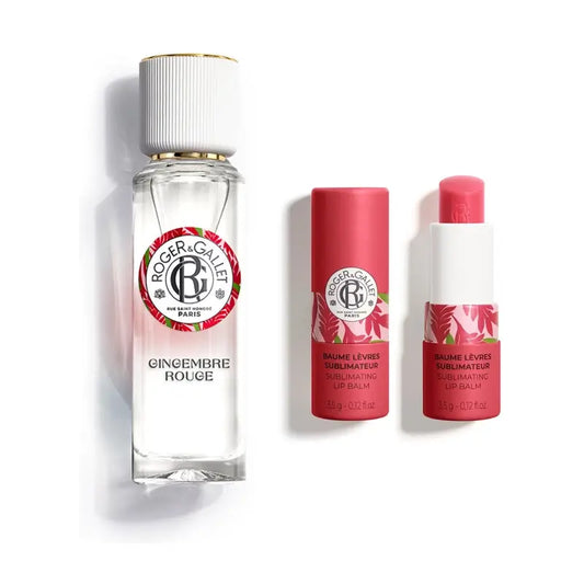 Roger & Gallet Gingembre Rouge Lippenbalsam + Wellness-Duftwasserpackung