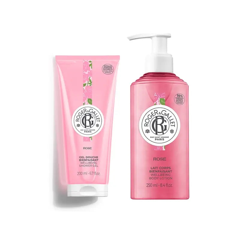 Roger & Gallet Gingembre Rouge Handcreme + Rosen-Lippenbalsam-Packung