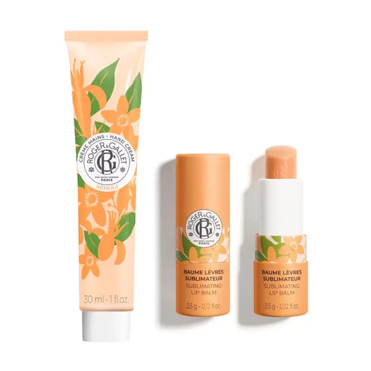 Roger & Gallet Neroli-Handcreme + Vanille-Lippenbalsam-Packung