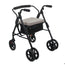 Aluminium-Rollator mit Druckbremsen, 200 mm (schwarz)