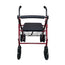 Aluminium-Rollator mit Druckbremsen, 200 mm (rot)