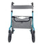 Zusammenklappbarer Rollator aus Aluminium mit Bremsen, neues Modell (blau)