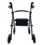 Zusammenklappbarer Rollator aus Aluminium mit Bremsen (grau)