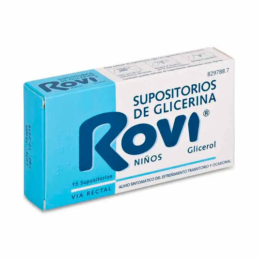 Rovi Glyzerin-Zäpfchen Kinder 1,375 G, 12 Zäpfchen