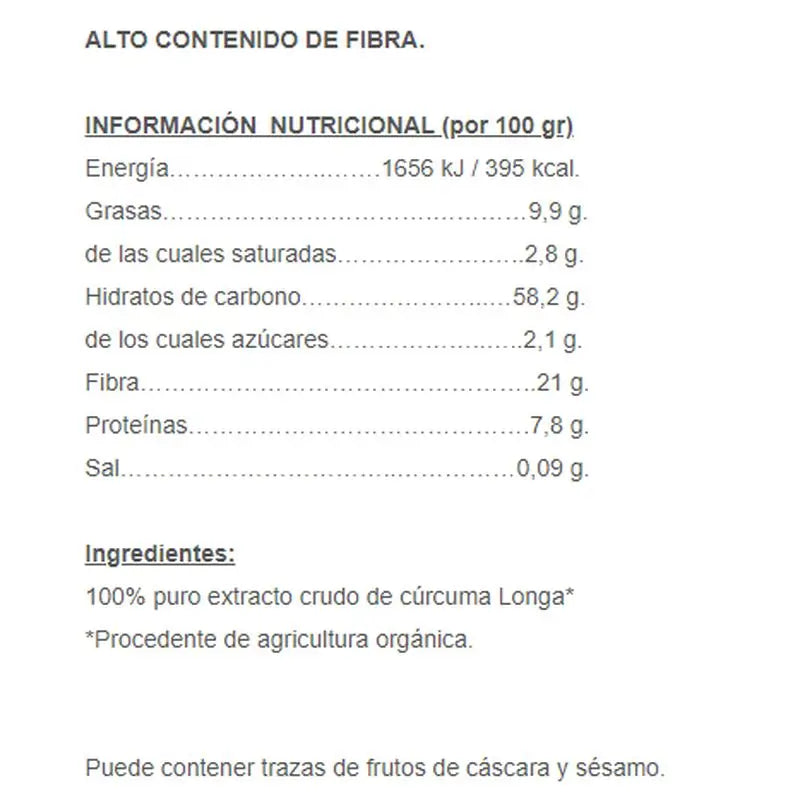 Salud Viva Kurkuma-Pulver 80Gr.