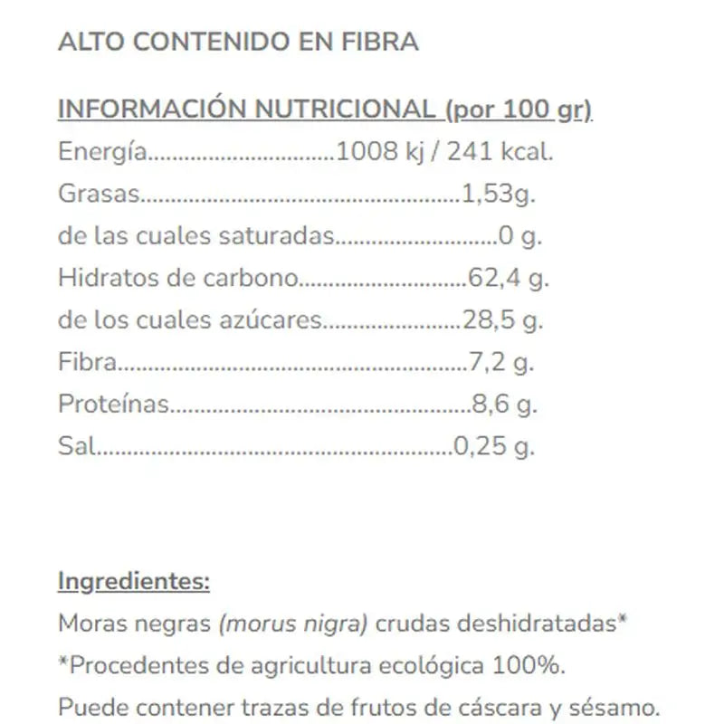 Salud Viva Brombeeren 140Gr. Eco Sg S/A Vegan