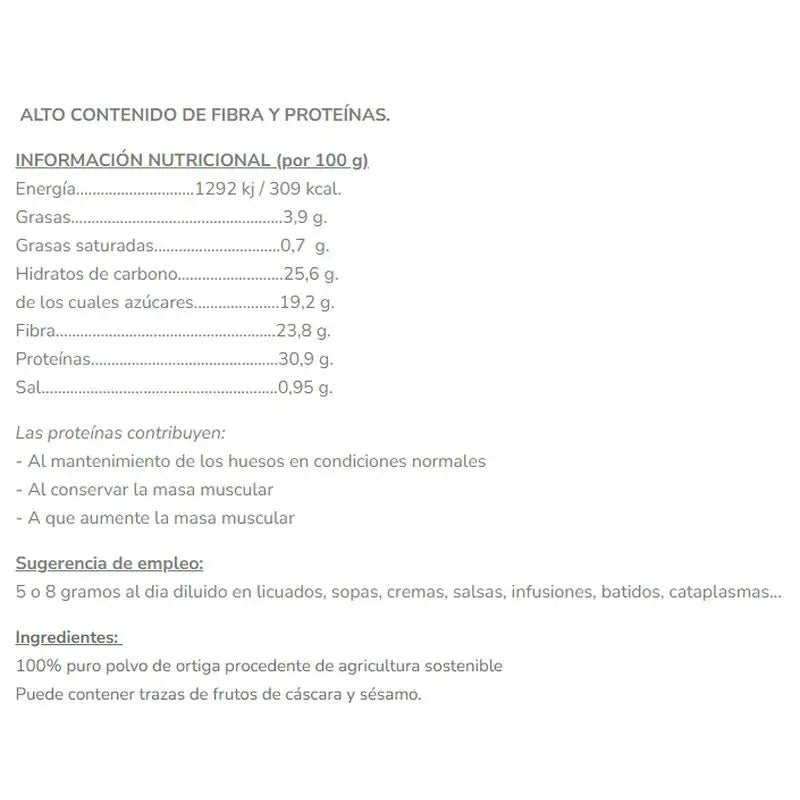 Salud Viva Brennnessel-Pulver 150Gr. Bio Sg Vegan