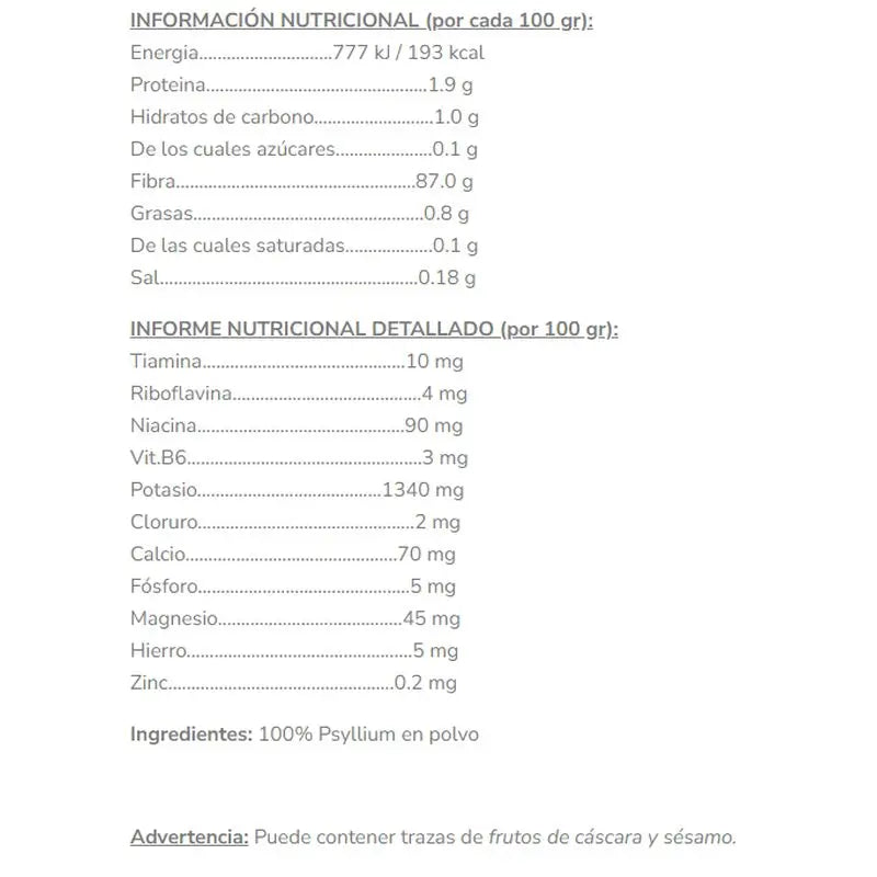 Salud Viva Psyllium Pulver 200Gr. Bio Sg S/A Vegan