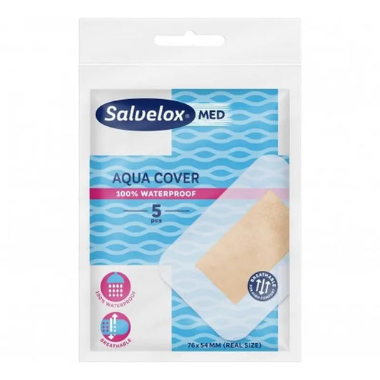 Salvelox Aqua Cover, 5 Dressings 76X54 Mm