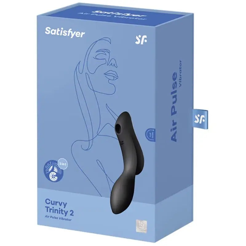 Satisfyer Air Pulse Curvy Trinity 2 Stimulator & Vibrator - Schwarz